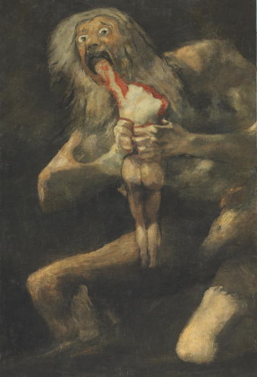 A representation of Saturn by Francisco de Goya